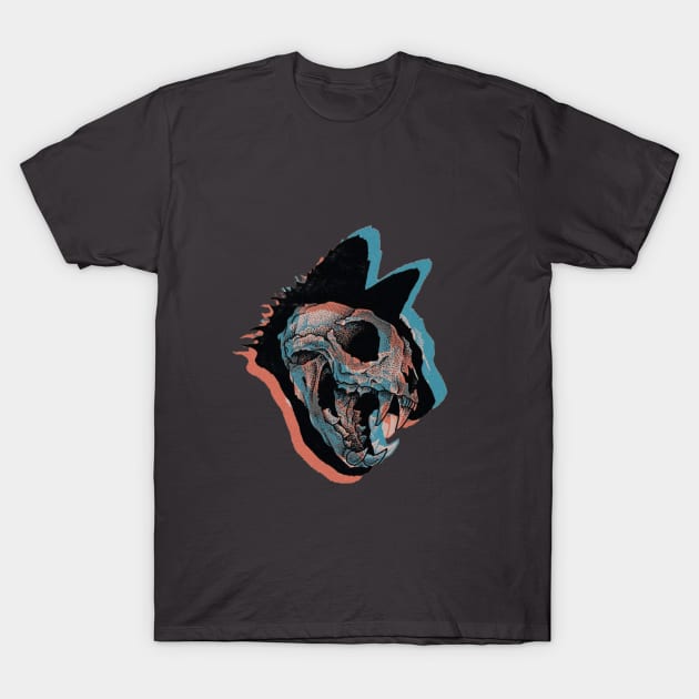 SkullCat T-Shirt by OlyGhenDan